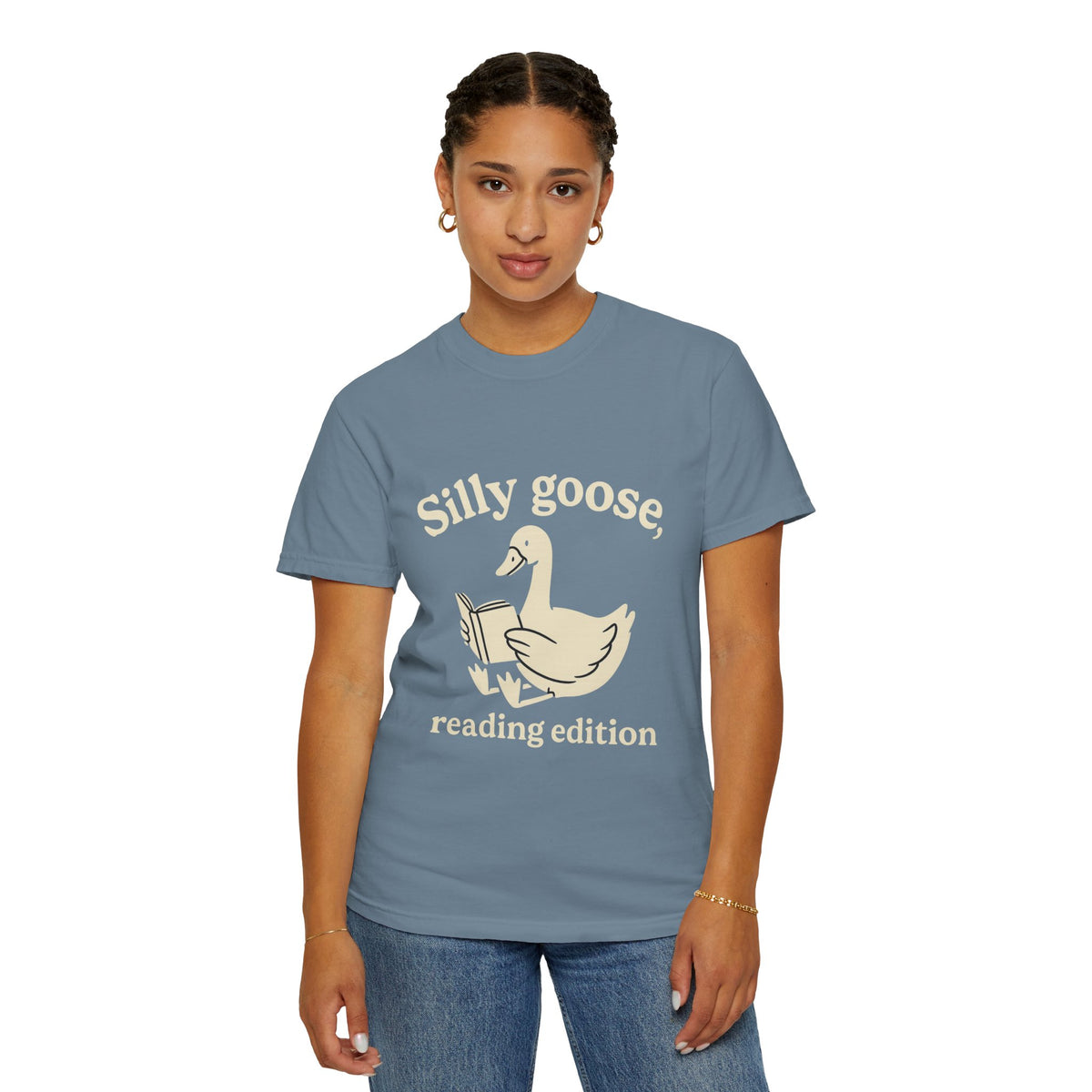 Silly Goose Reading Edition Tee - Cute Book Lover Animal Graphic T-Shirt - Trending Now - October 2026