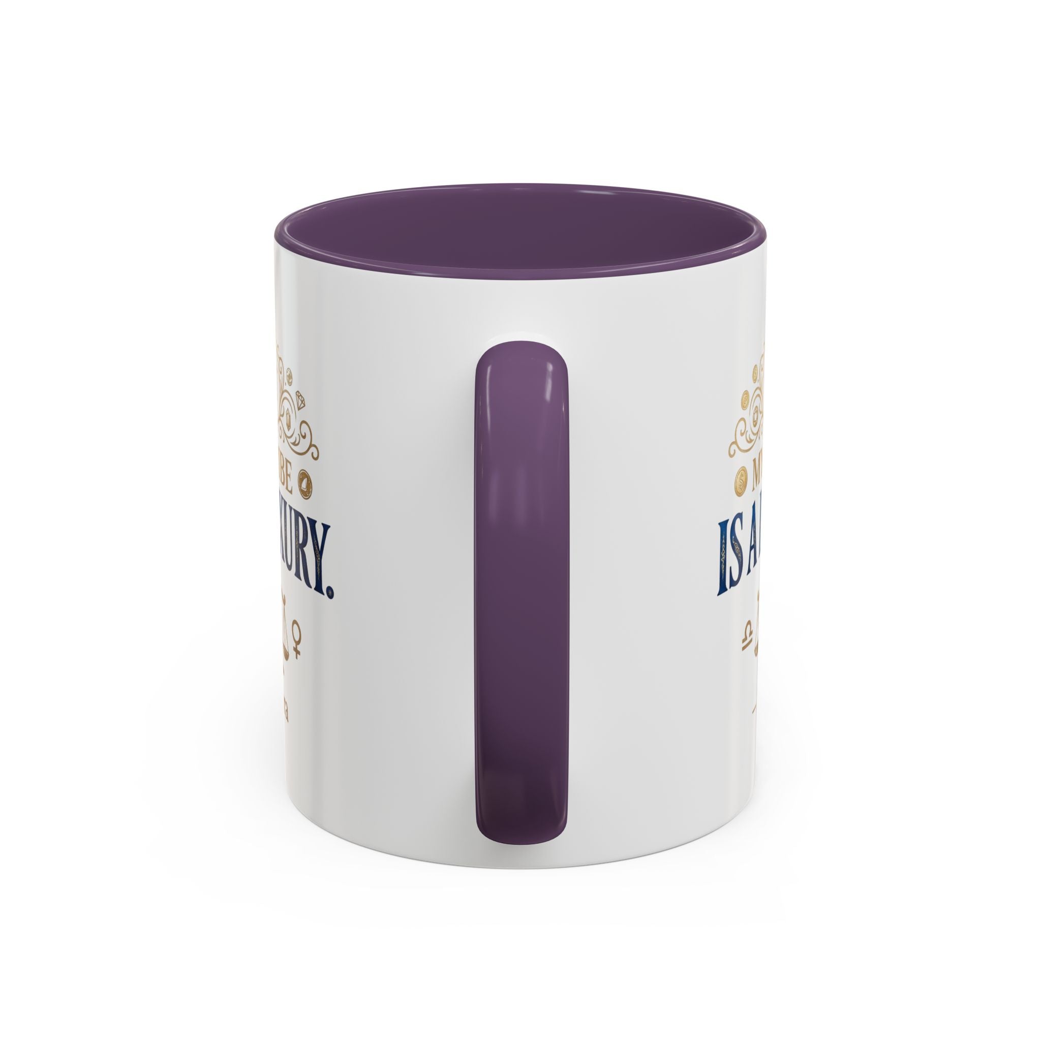 Libra Coffee Mug — "My Vibe Is A Luxury" Zodiac Accent Mug