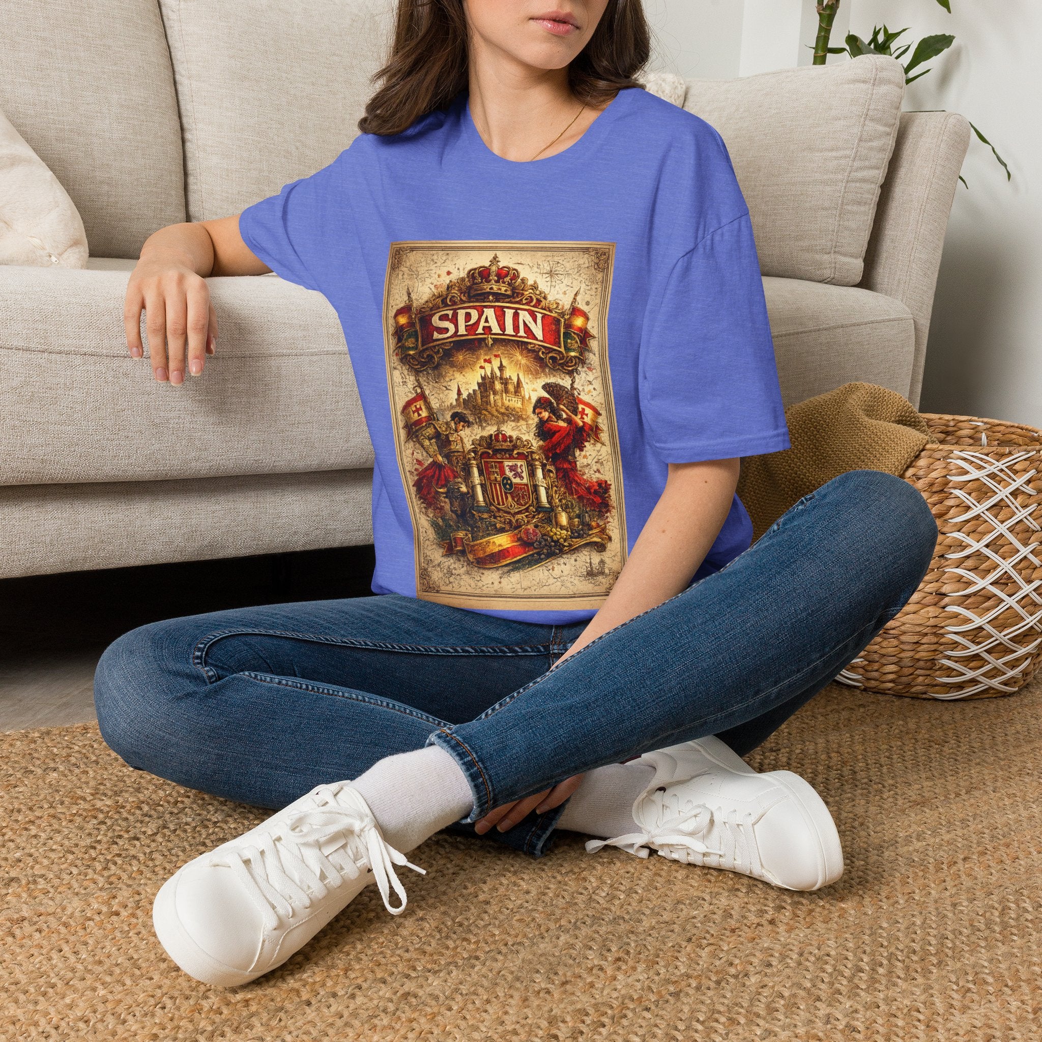 Spain Vintage Travel Graphic T‑Shirt — Retro Spanish Landmark Tee