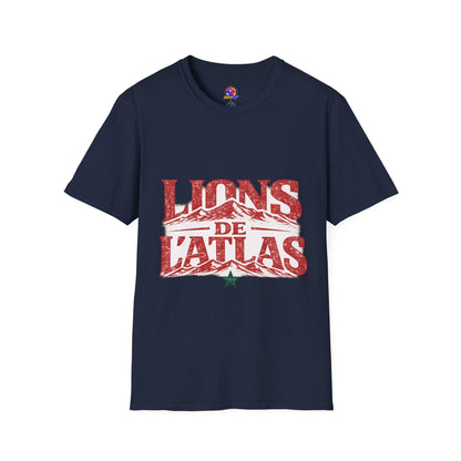 Morocco Lions de Atlas T-Shirt — Vintage Moroccan Atlas Mountain Graphic Tee