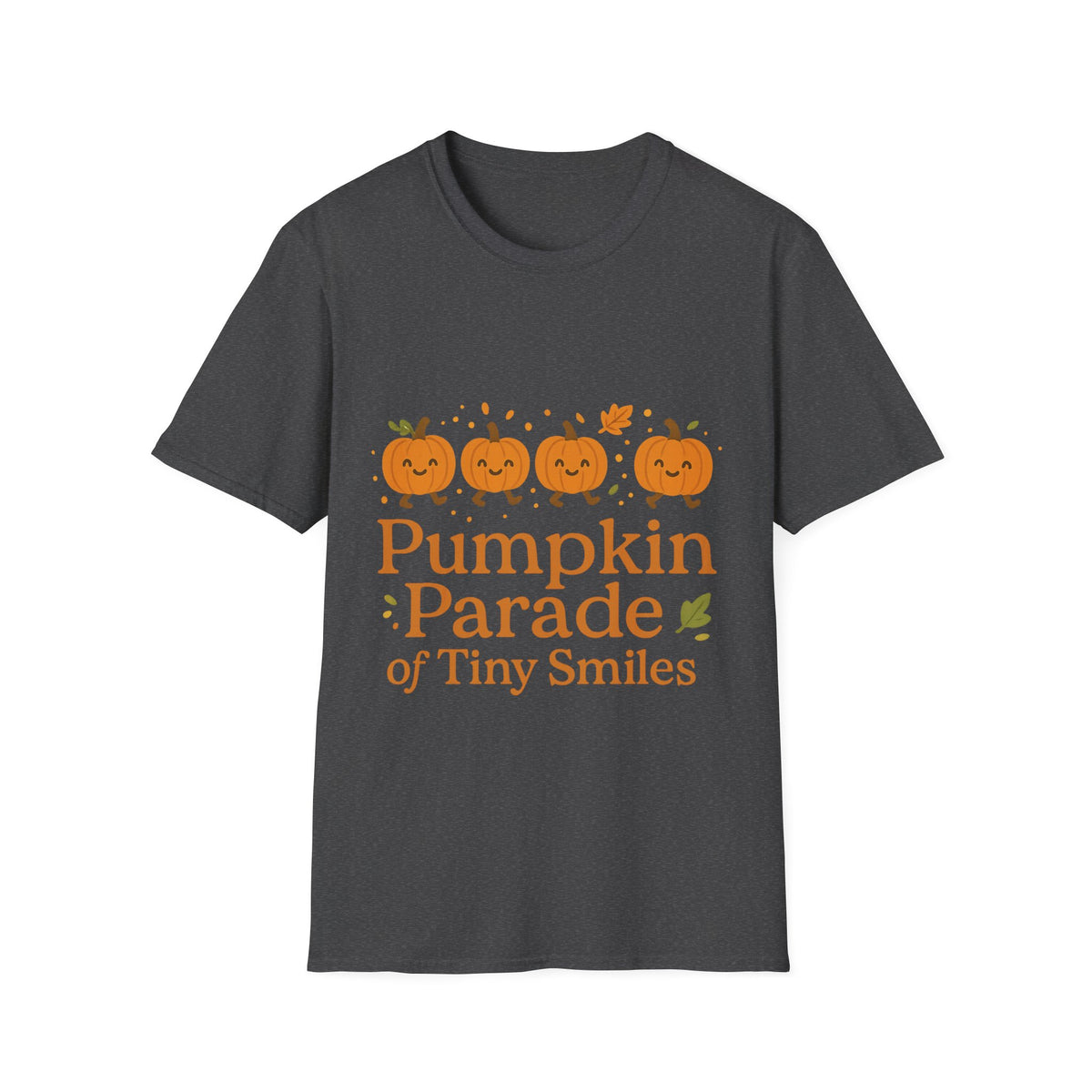 "Pumpkin Parade" Tiny Smiles Tee | Cute Fall Autumn Graphic T-Shirt - Trending Now - September 2026