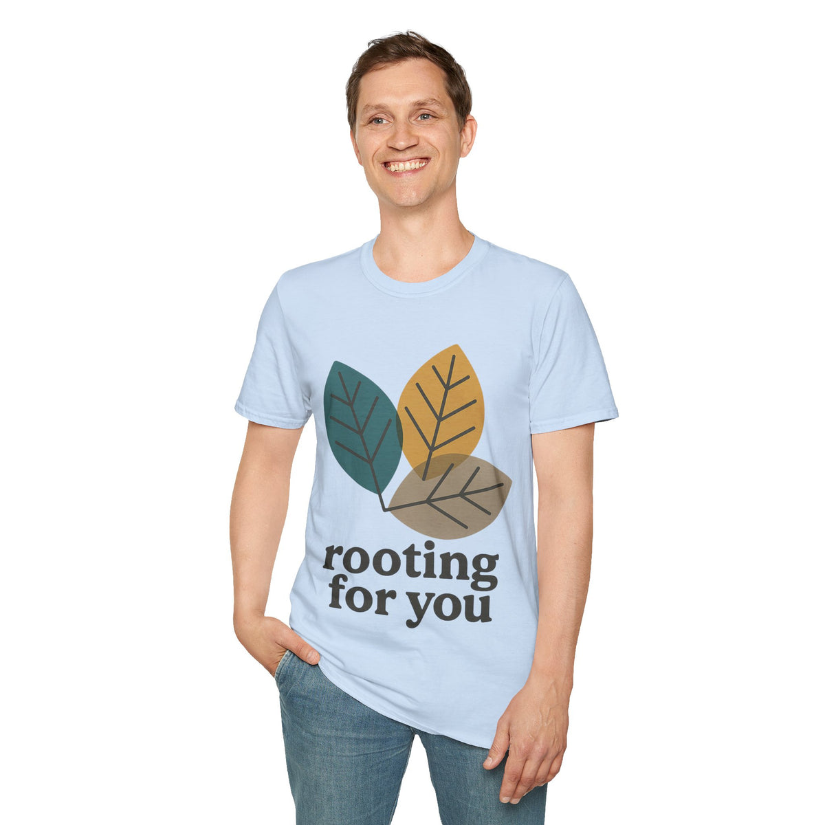 Leaf Trio T-Shirt — 'Rooting for You' Botanical Graphic Tee - Trending Now - September 2026