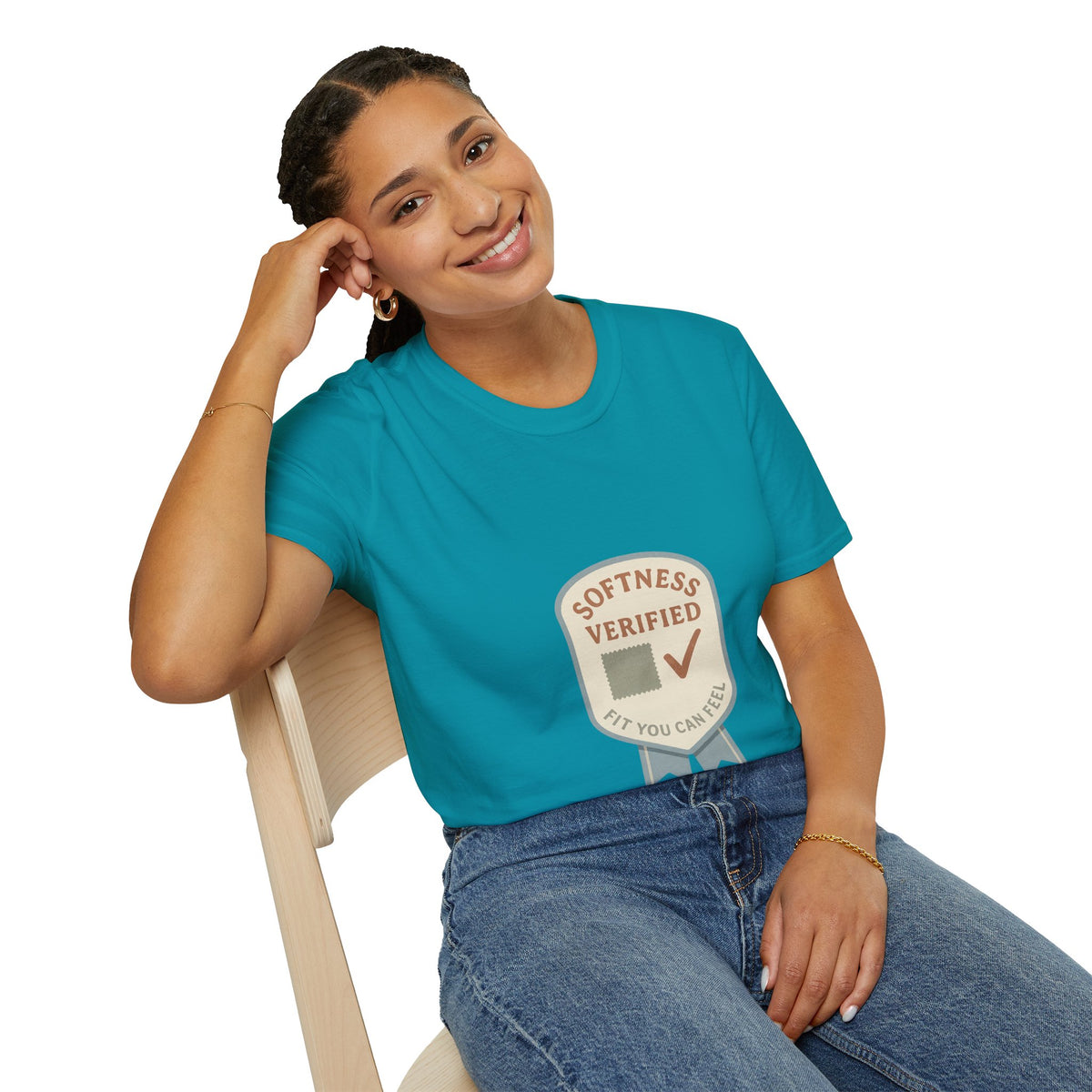 Softness Verified Badge T-Shirt — Cozy Comfort Graphic Tee - Trending Now - October 2026