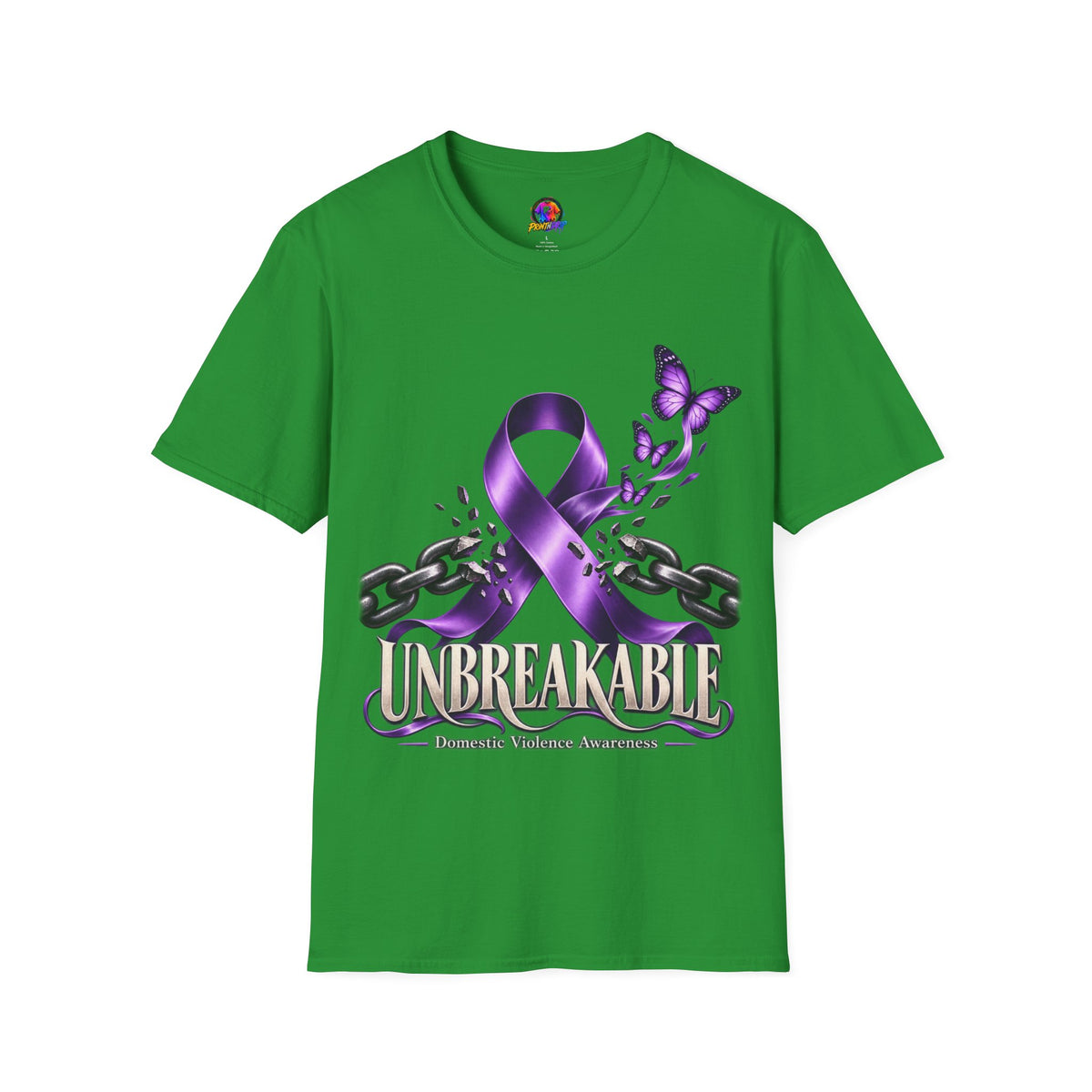 Unbreakable Purple Ribbon T-Shirt —Domestic Violence  Awareness Support Tee
