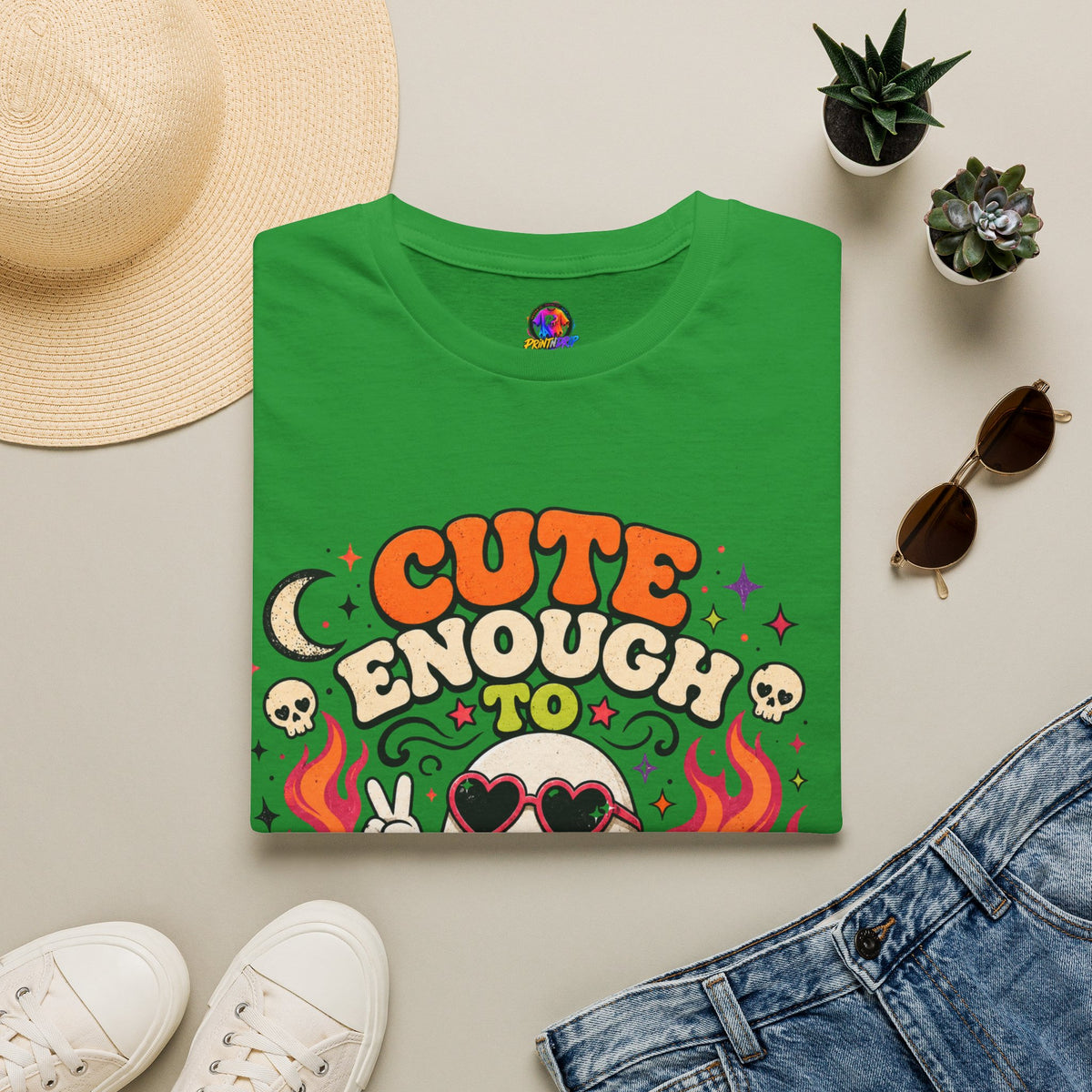 Halloween Cute Enough Unisex Softstyle T-Shirt