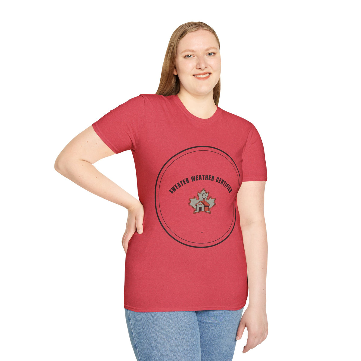 Sweater Weather Certified T-Shirt — Cozy Fall Maple Badge Tee - Trending Now - September 2026