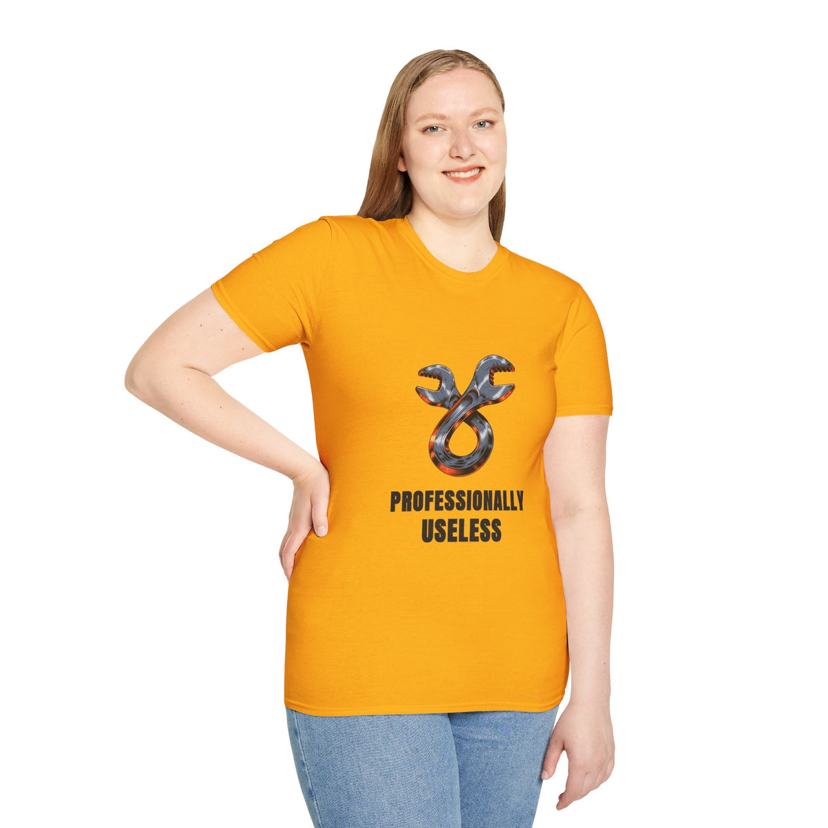 T-Shirt — 'Professionally Useless' Wrench Graphic Tee - Trending Now - August 2026