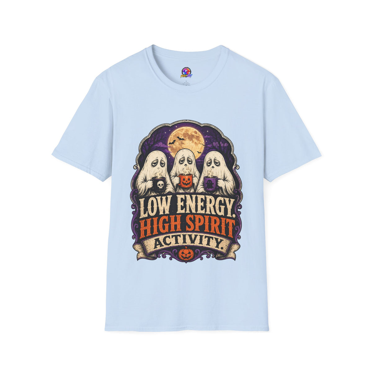 Halloween Low Energy High Spirit Unisex Softstyle T-Shirt
