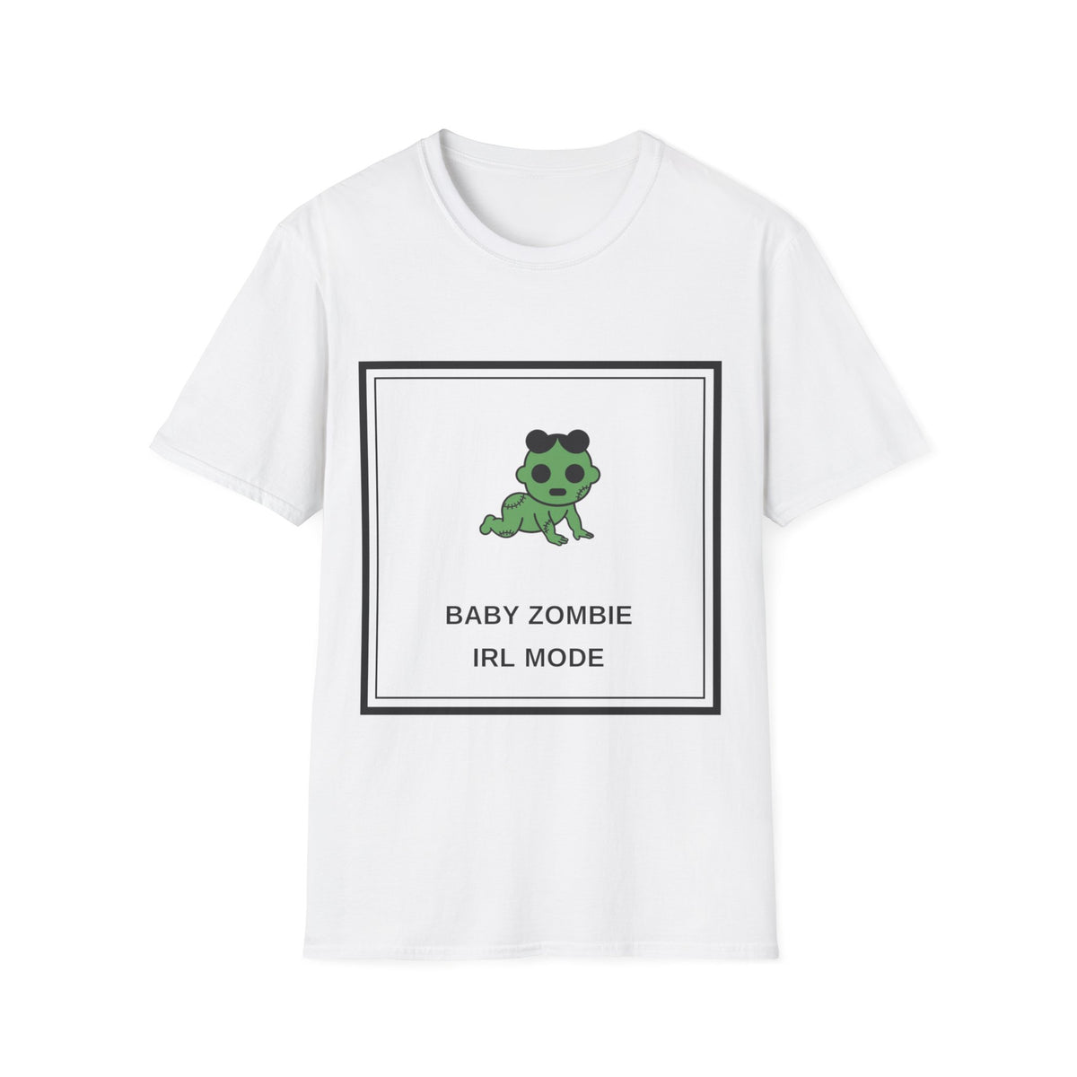 Baby Zombie T-Shirt — Cute Green Cartoon 'Baby Zombie IRL Mode' Graphic Tee - Trending Now - August 2026