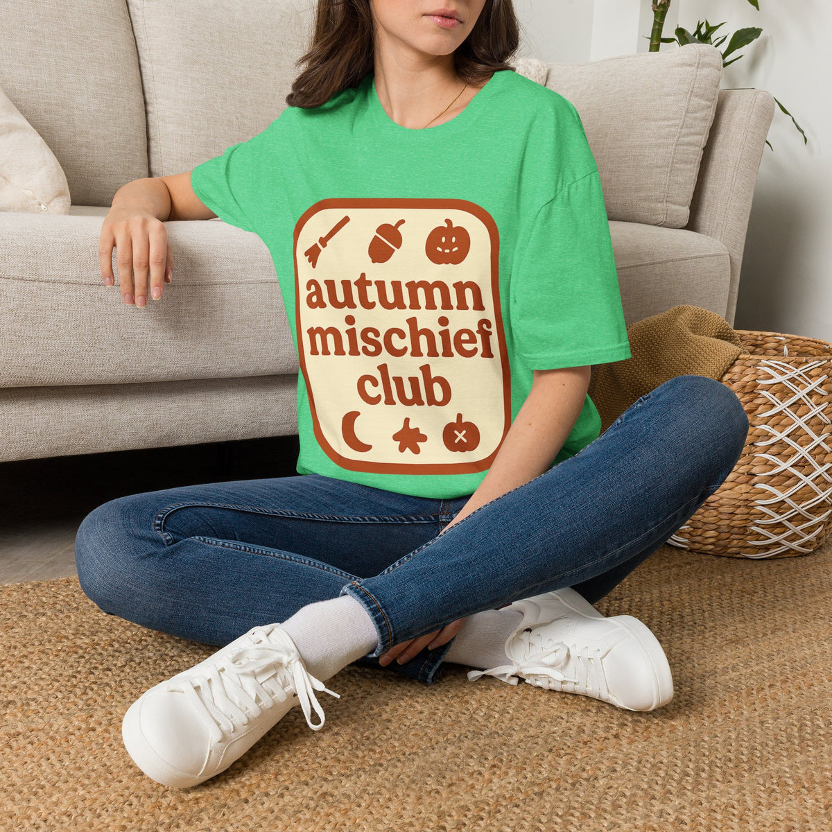 Autumn Mischief Club T-Shirt — Cozy Fall Graphic Tee - Trending Now - August 2026