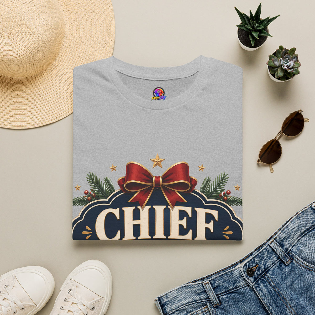 Christmas T-Shirt — "Chief Christmas Coordinator" Holiday Graphic Tee