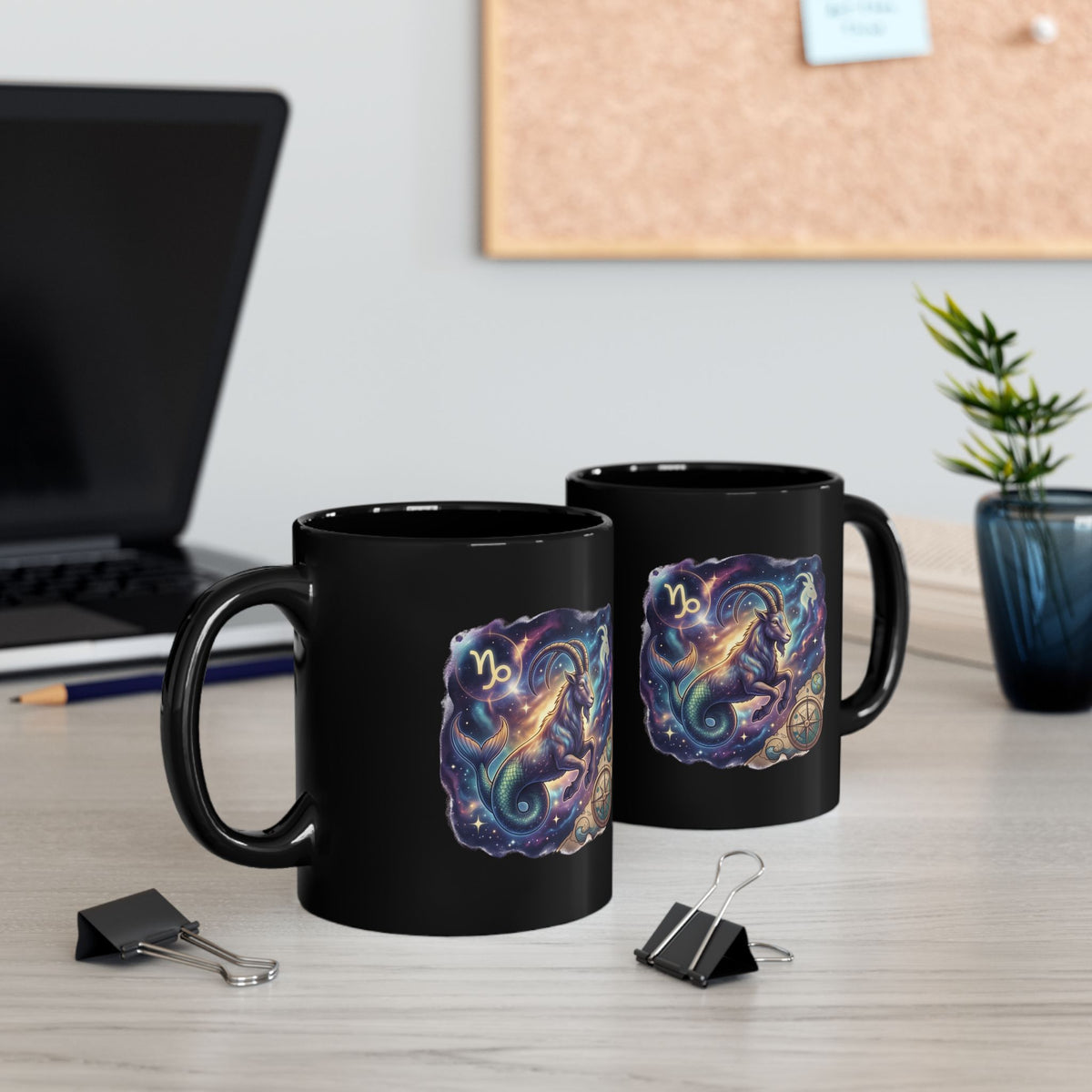 Capricorn Zodiac Mug — Celestial Goat Constellation Coffee Cup