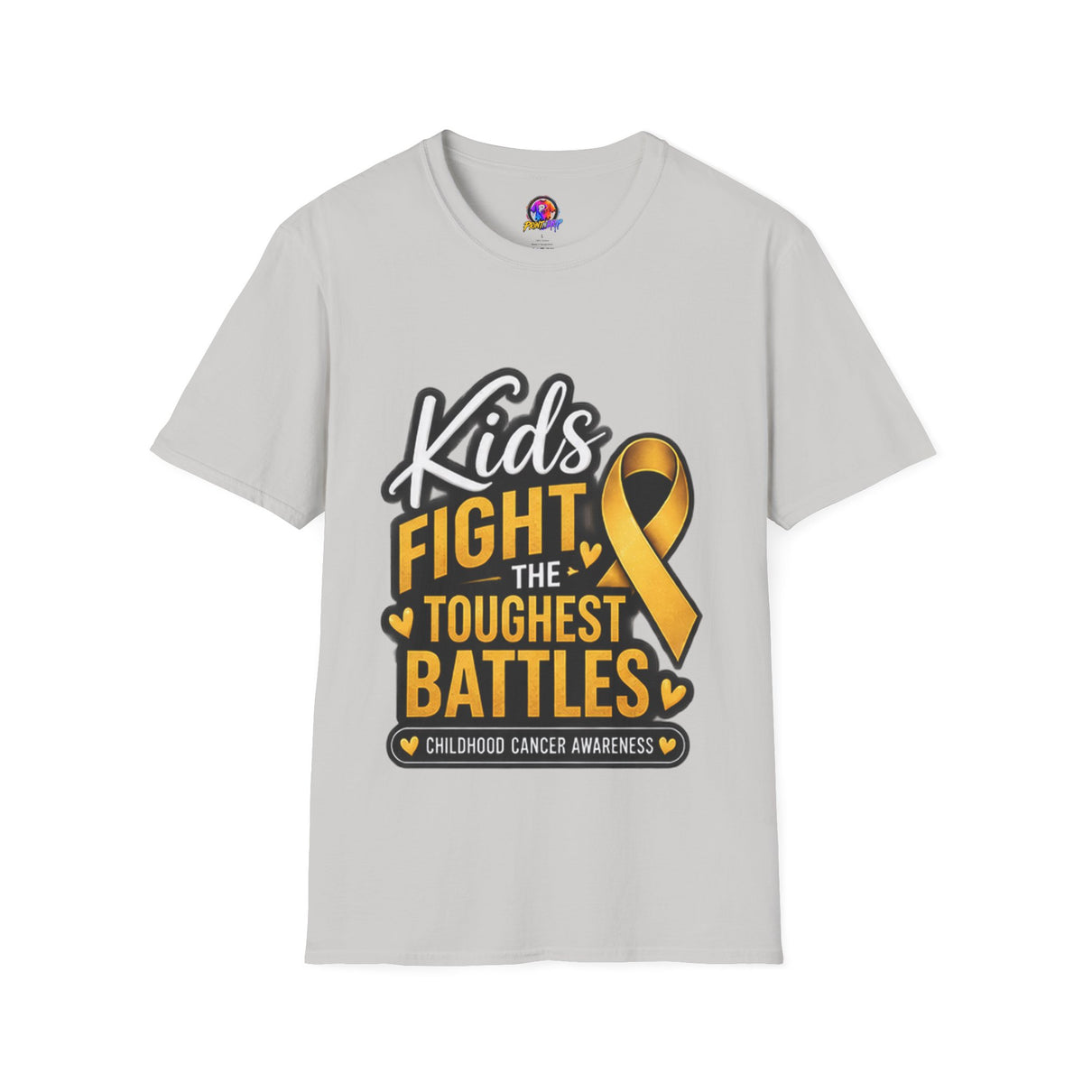 Kids Fight the Toughest Battles Childhood Cancer Awareness T-Shirt