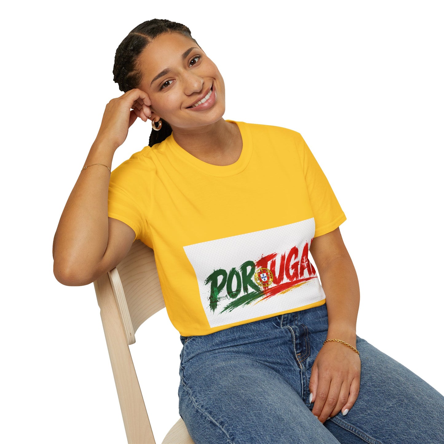 Portugal Flag Script T-Shirt — Portuguese Pride Tee
