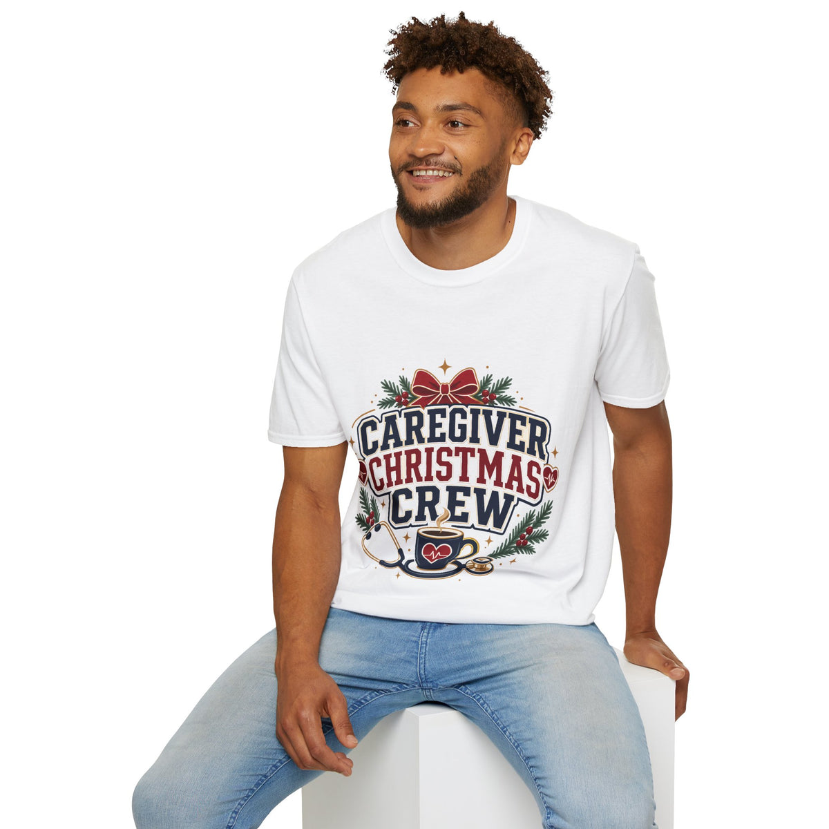Caregiver Christmas Crew T-Shirt — Holiday Nurse & Caregiver Gift