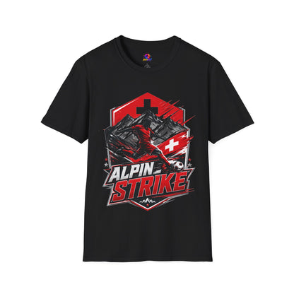 Switzerland Alpine Strike T‑Shirt – Swiss Mountain Ski & Snowboard Graphic