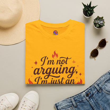 Aries Zodiac Tee — “I’m Not Arguing, I’m Just an Aries Explaining Why I’m Right”