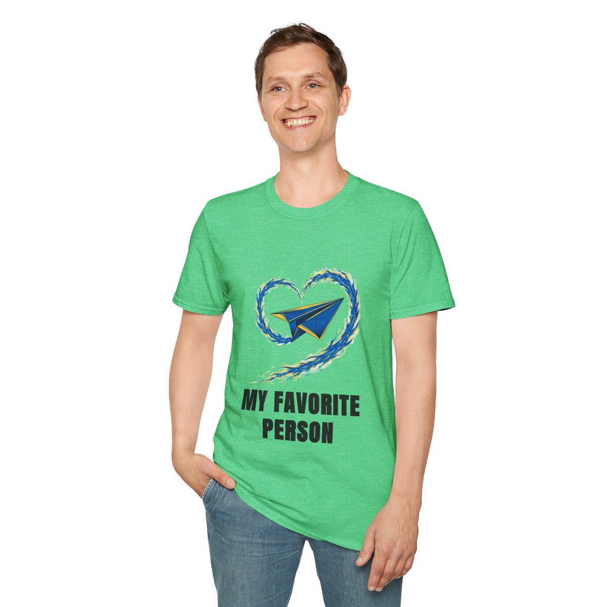 Paper Plane Heart T-Shirt — “My Favorite Person” Graphic Tee - Trending Now - August 2026