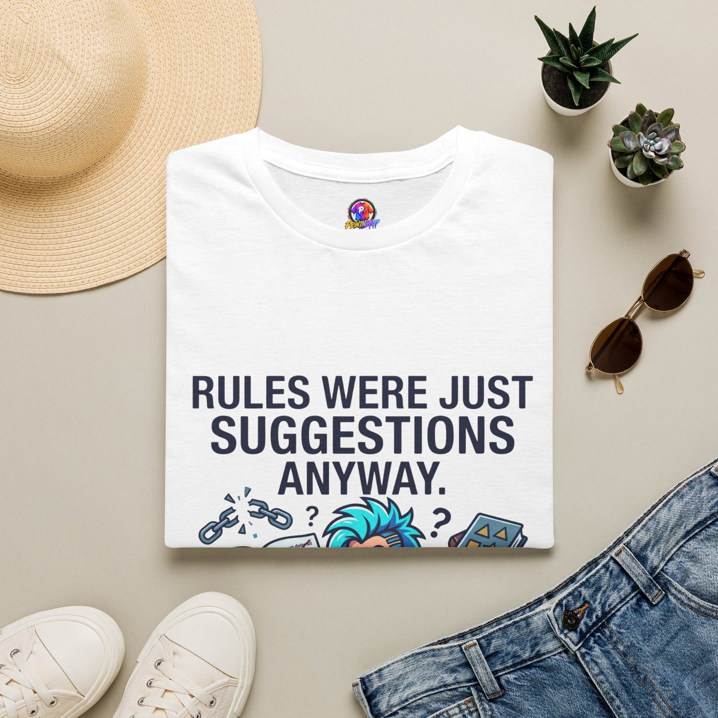 Aquarius Zodiac T‑Shirt — "Rules Were Just Suggestions Anyway" Graphic Tee