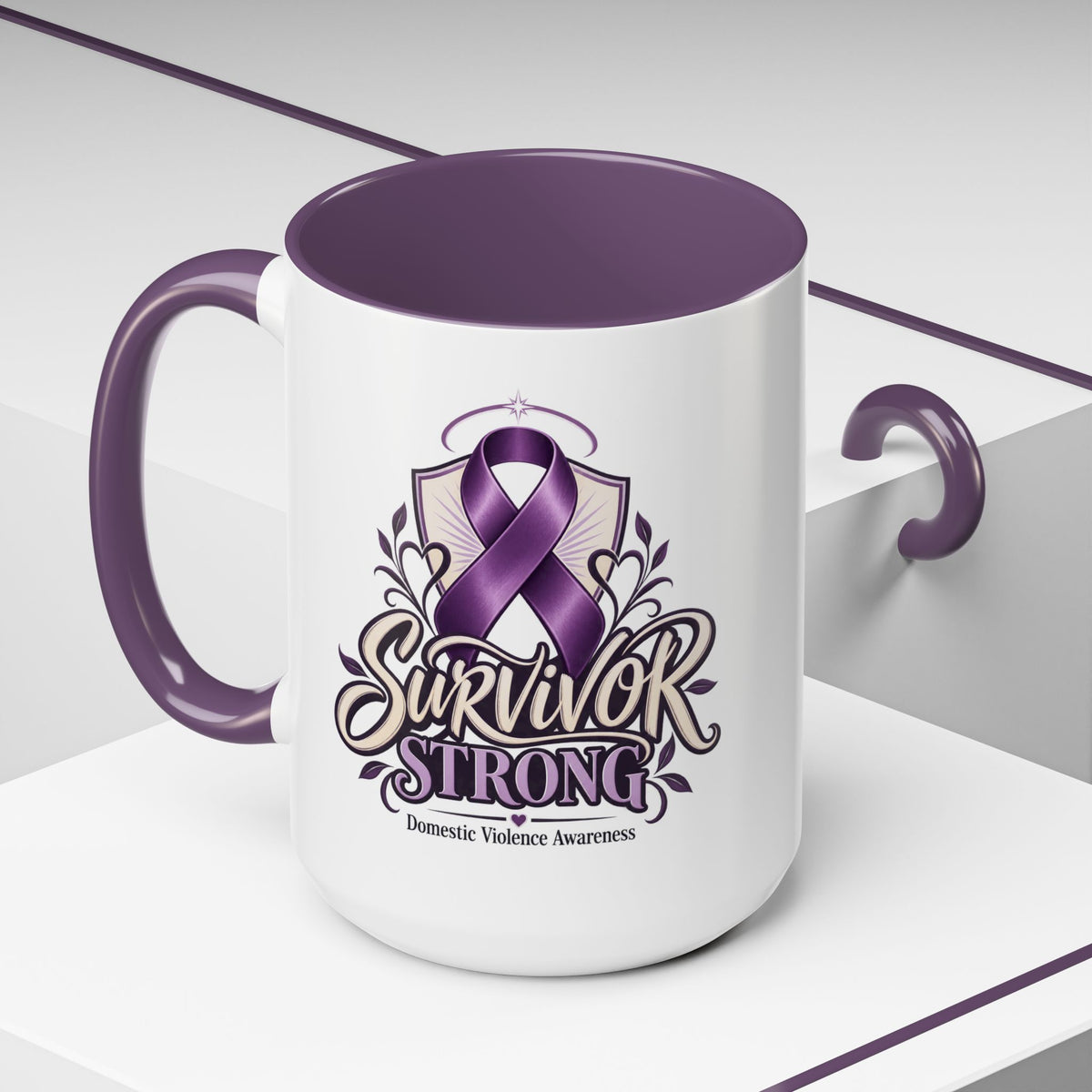 Domestic Violence Awareness Survivor Strong Coffee Mug