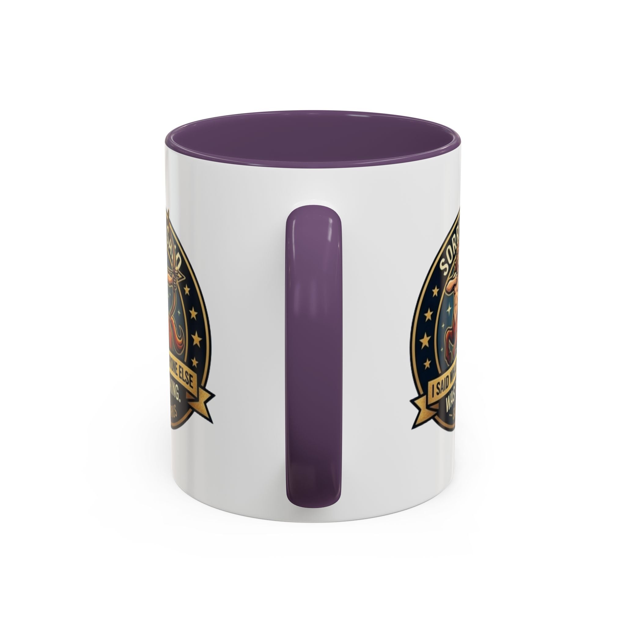Sagittarius Coffee Mug — "Sorry I Said What Everyone Else Was Thinking" Zodiac Archer Accent Mug