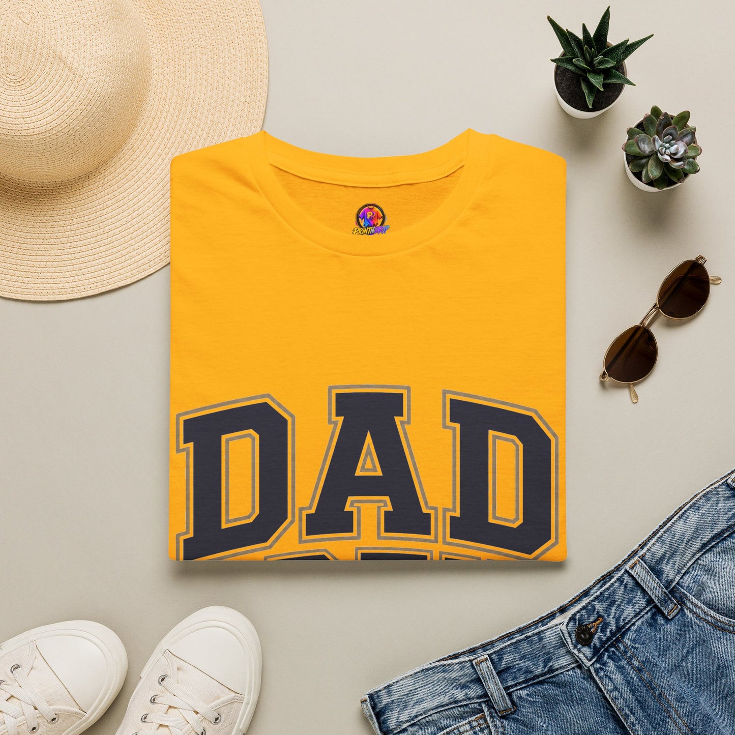 Dad Crew T-Shirt — Vintage Collegiate "DAD CREW" Father's Day Tee
