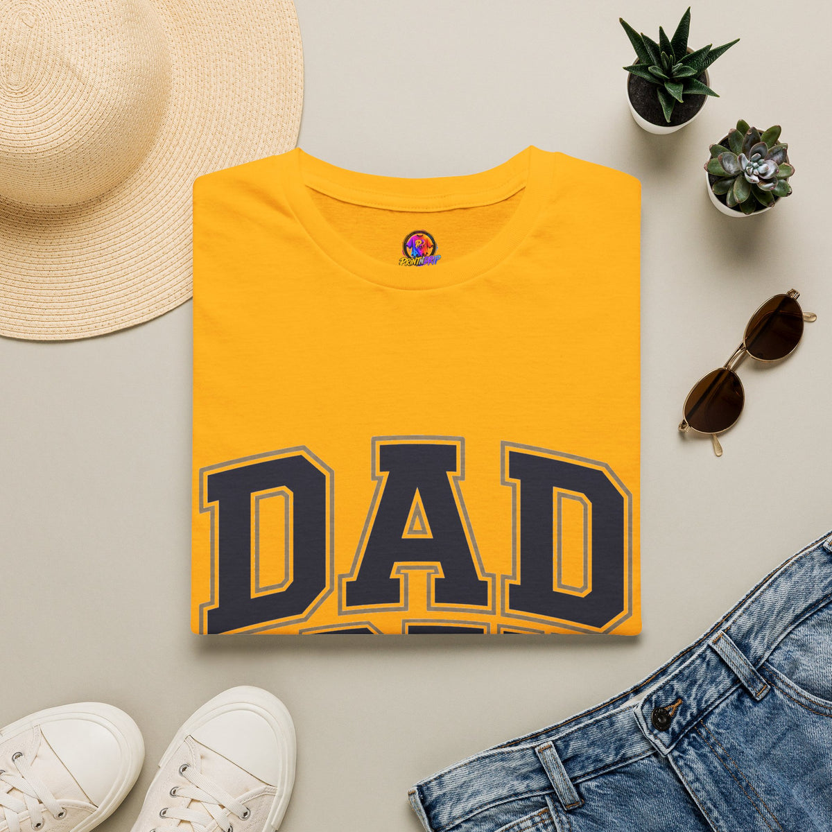 Dad Crew T-Shirt — Vintage Collegiate "DAD CREW" Father's Day Tee