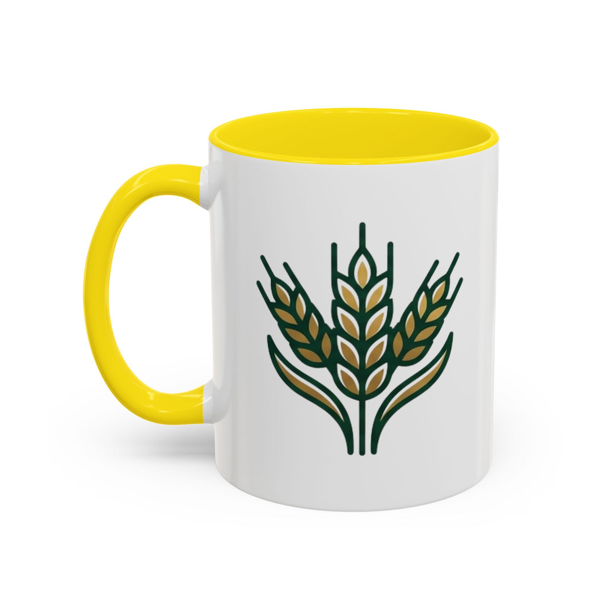 Virgo Zodiac Wheat Ear Accent Coffee Mug – Rustic Farmhouse Tea Cup