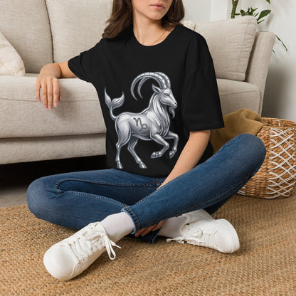 Capricorn Goat Zodiac T-Shirt — Mythical Sea-Goat Horoscope Tee