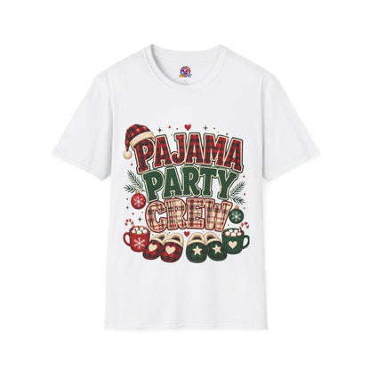 Pajama Party Crew T‑Shirt — Festive Christmas Lounge Tee