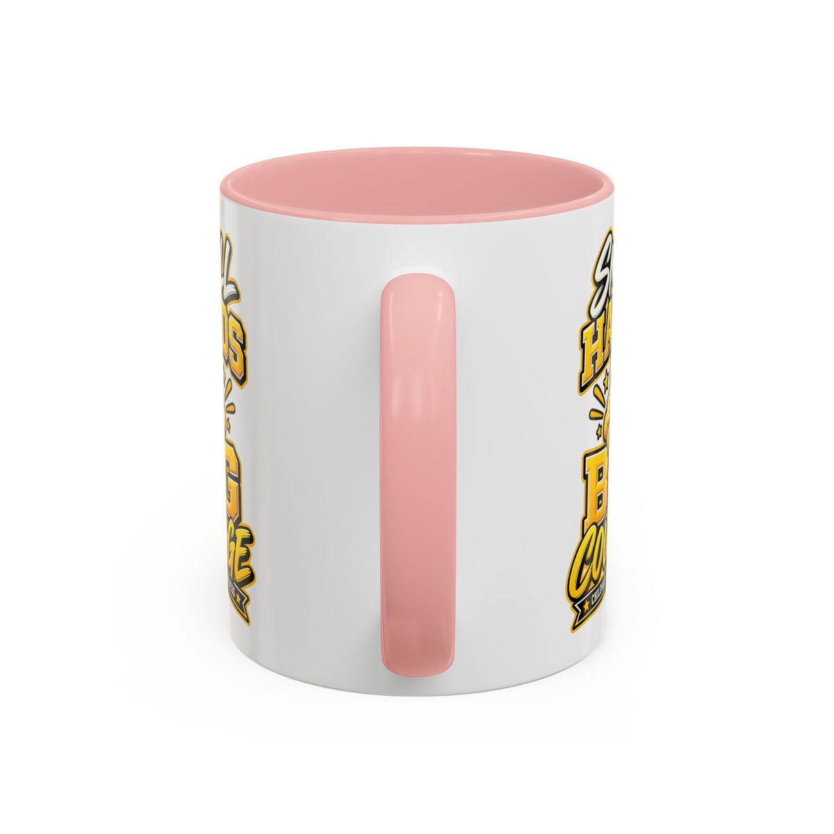 Coffee Mug - "Small Hands Big Courage" Childhood Cancer Awareness Accent Mug