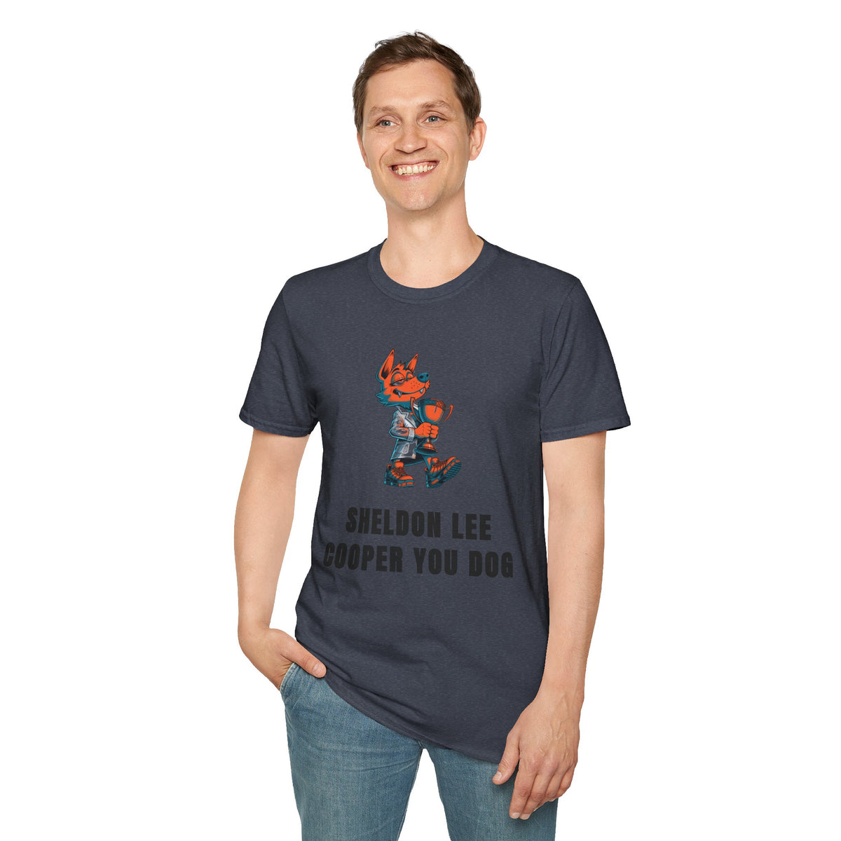 Cute Red Fox Graphic T-Shirt — "Sheldon Lee Cooper You Dog" - Trending Now - September 2026