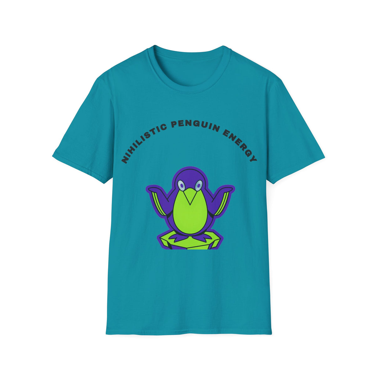 Penguin Energy T-Shirt — "Nihilistic Penguin Energy" Cute Cartoon Tee - Trending Now - September 2026