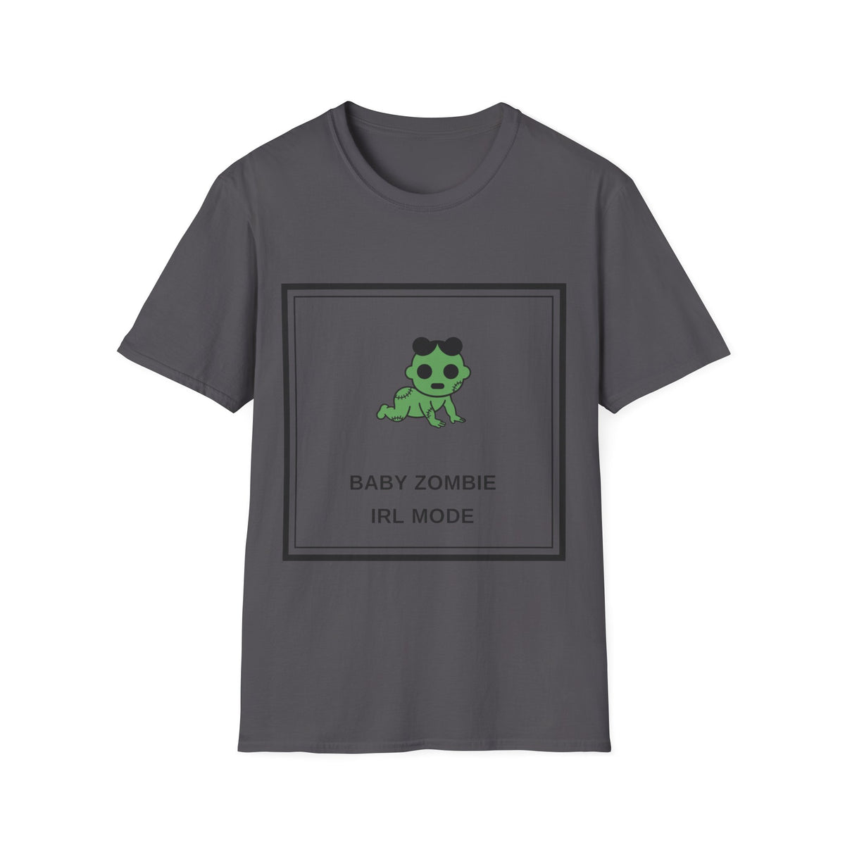 Baby Zombie T-Shirt — Cute Green Cartoon 'Baby Zombie IRL Mode' Graphic Tee - Trending Now - August 2026