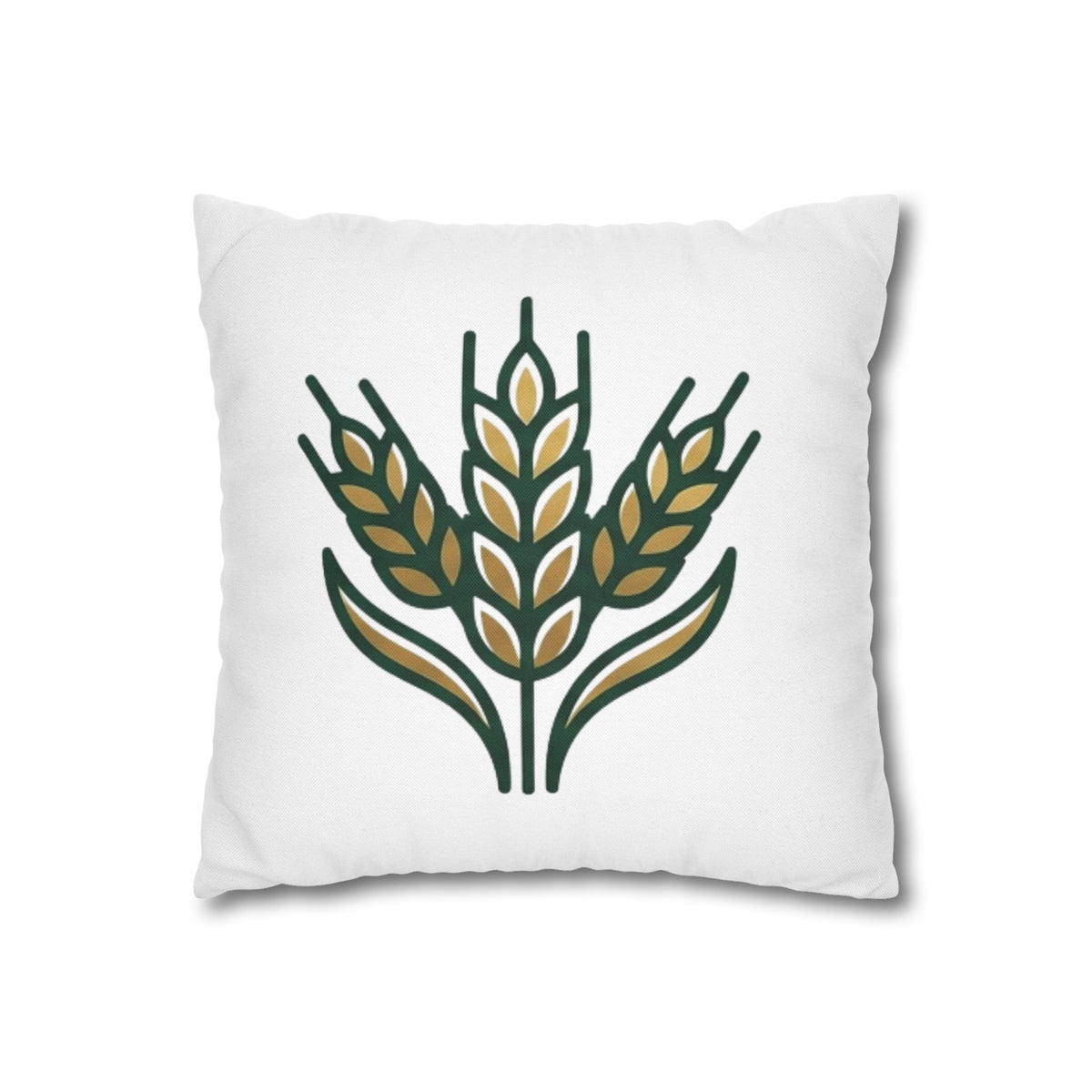 Virgo Wheat Meadow Decorative Pillowcase — Farmhouse Grain Throw Pillow Cover