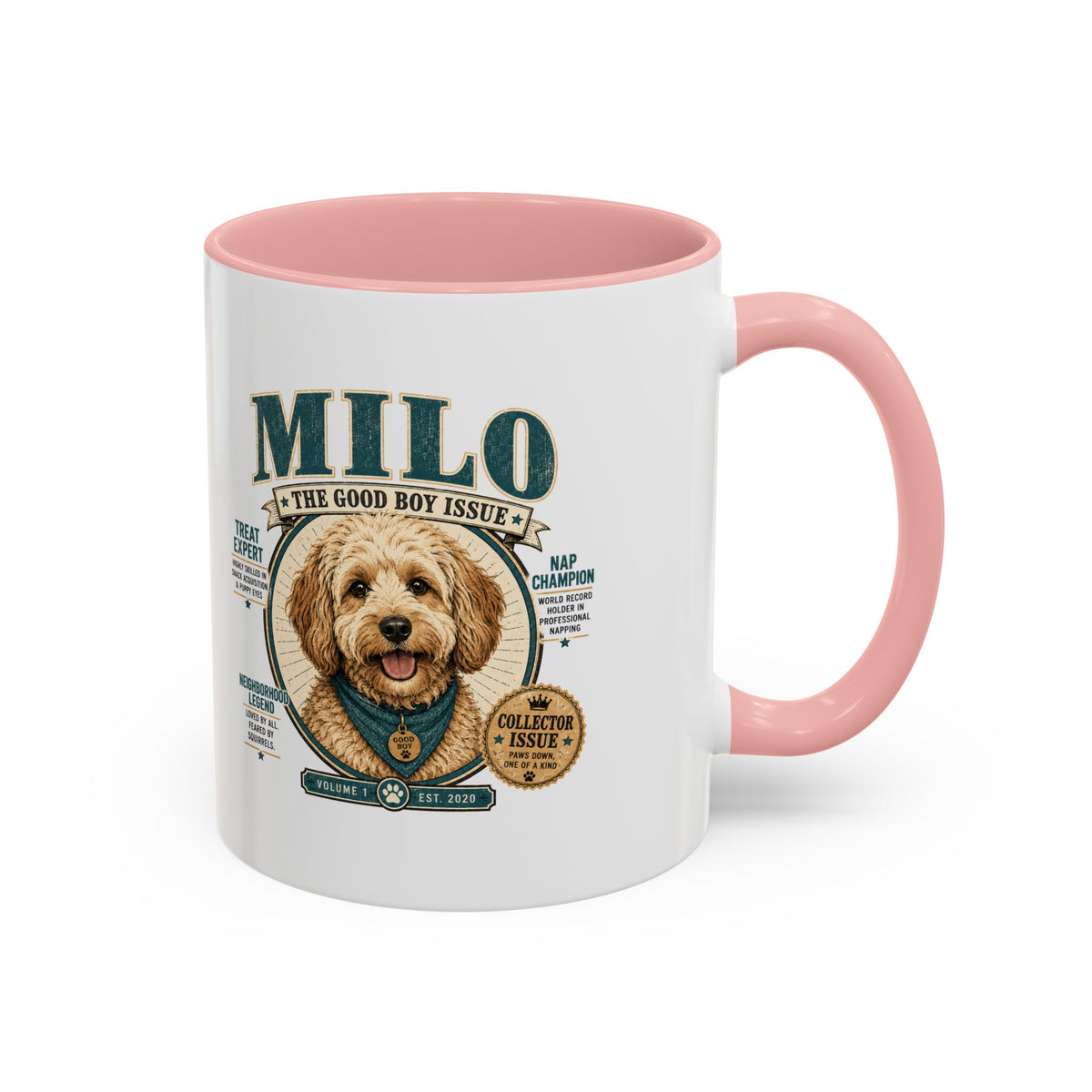 Milo Bailey Dog Dad Mom Milo Dog Mug — “The Good Boy Issue” Decorative Coffee Cup
