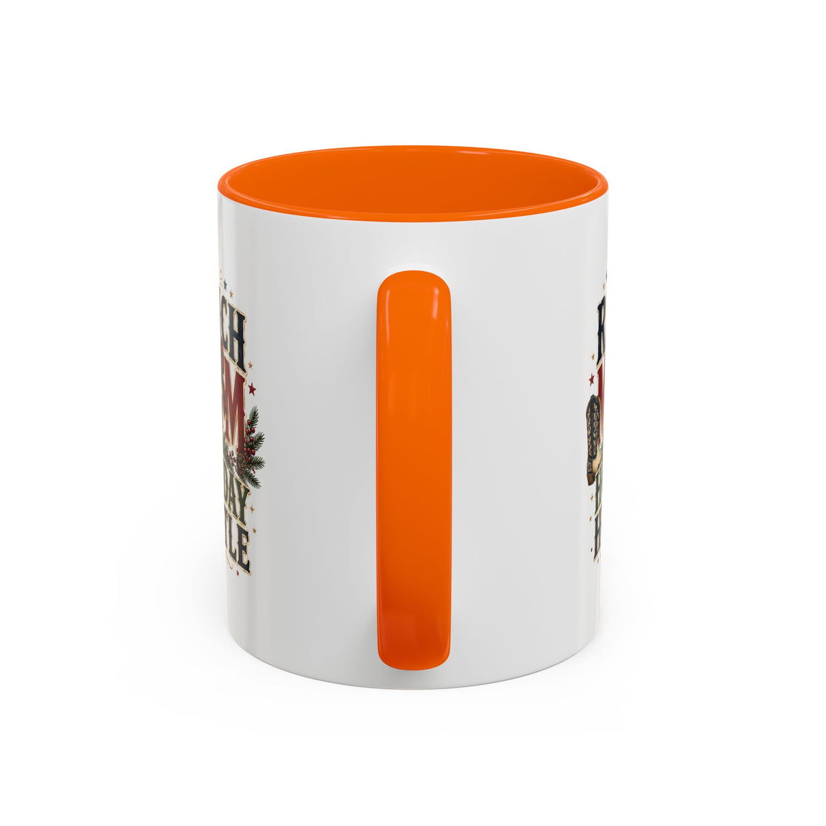 Modern Day Christmas Ranch Mom Holiday Hustle Accent Coffee Mug