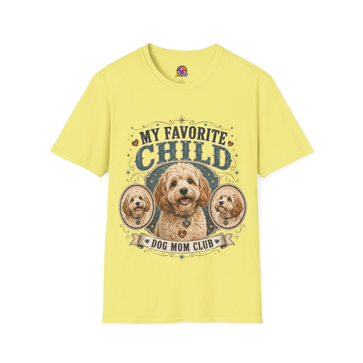 My Favorite Child Dog Mom T-Shirt — Cute Doodle Portrait Pet Lover Tee