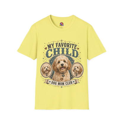 My Favorite Child Dog Mom T-Shirt — Cute Doodle Portrait Pet Lover Tee