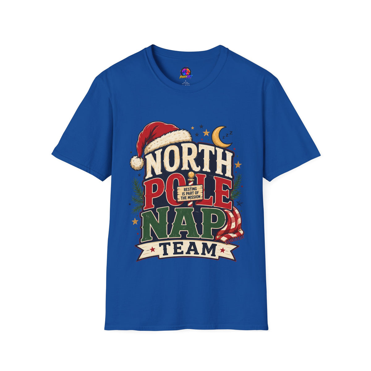 North Pole Nap Team T-Shirt — Funny Christmas Sleepy Holiday Tee