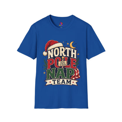 North Pole Nap Team T-Shirt — Funny Christmas Sleepy Holiday Tee
