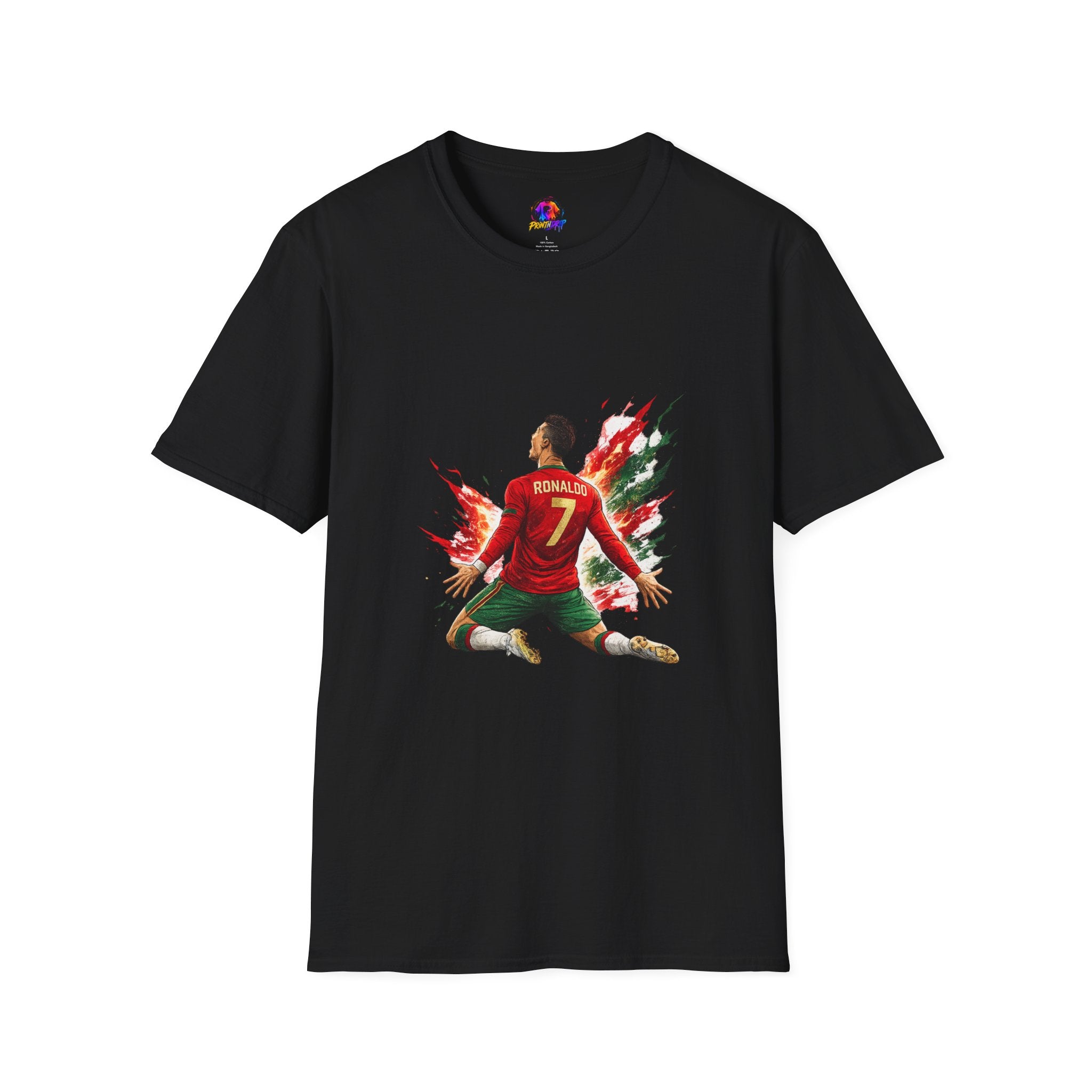 Portugal Soccer Player #7 Graphic T‑Shirt — Dynamic Portugal Fan Tee