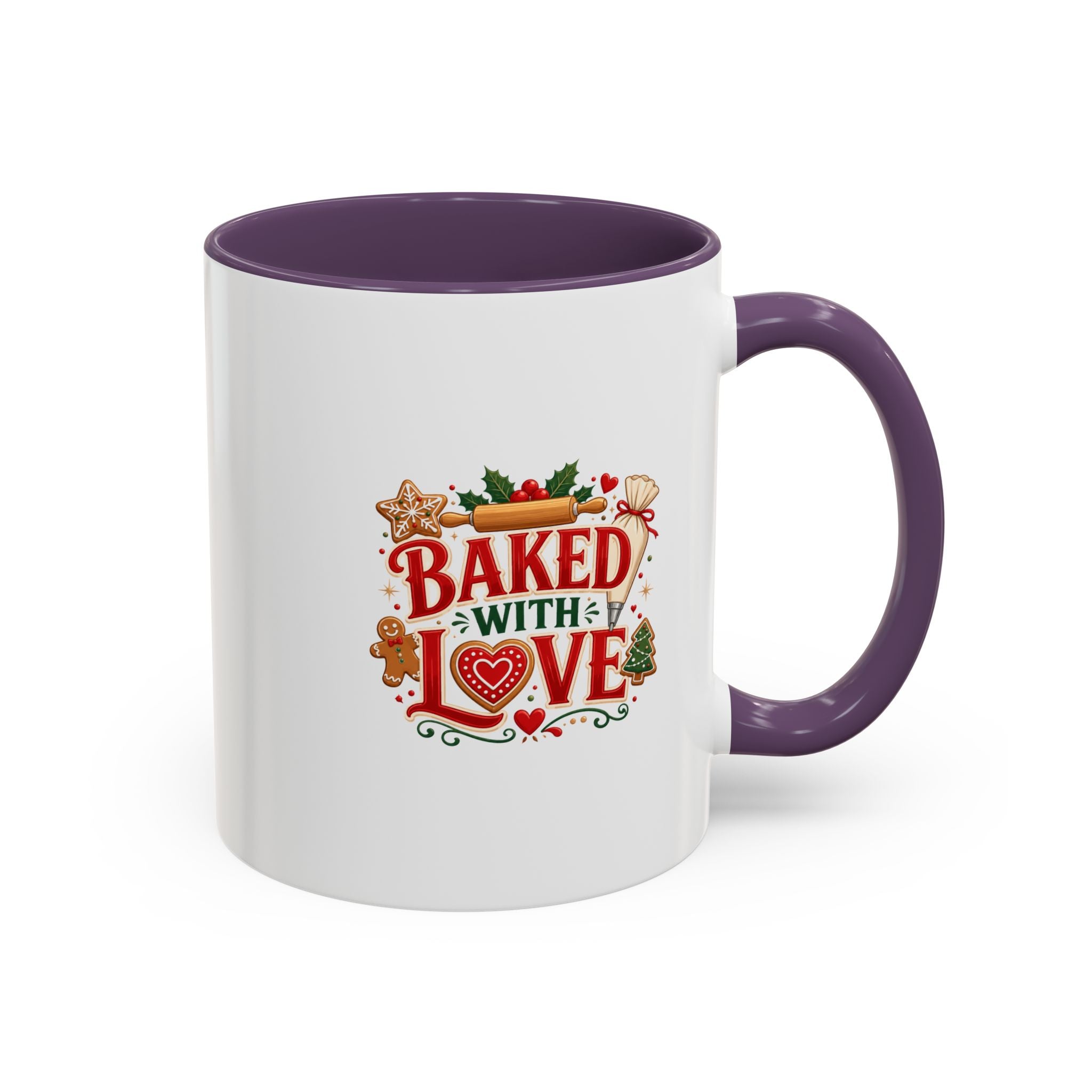 Baked With Love Coffee Mug — Holiday Baking Kitchen Gift