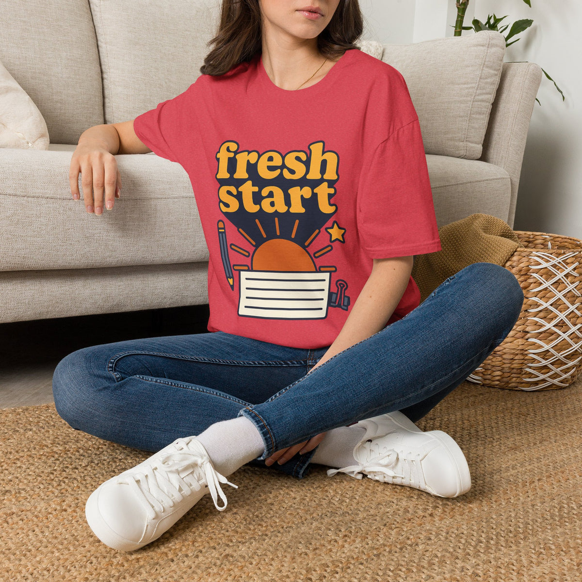 Fresh Start T-Shirt – Retro Sunrise Graphic  - Trending Now - August 2026