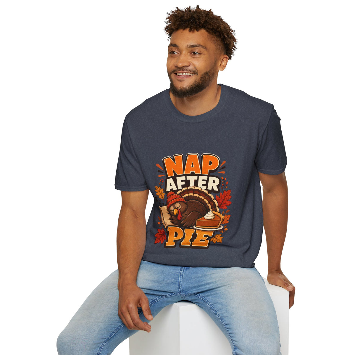 Thanksgiving T-Shirt Nap After Pie T-Shirt — Funny Thanksgiving Turkey Tee