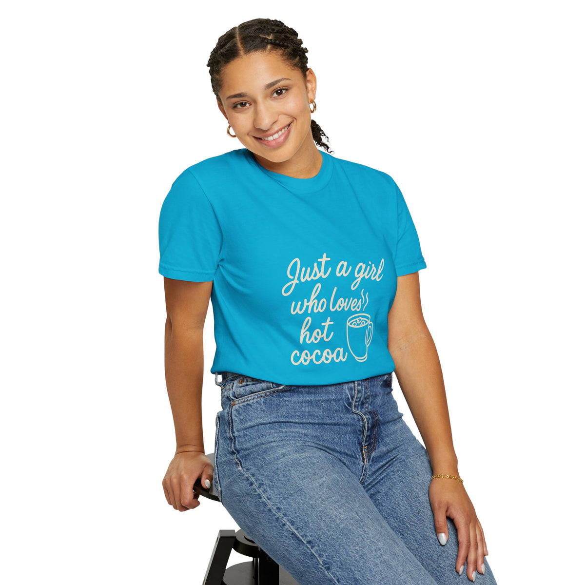 Hot Cocoa Lover T-Shirt — "Just a Girl Loves Hot Cocoa" Graphic Tee - Trending Now - October 2026