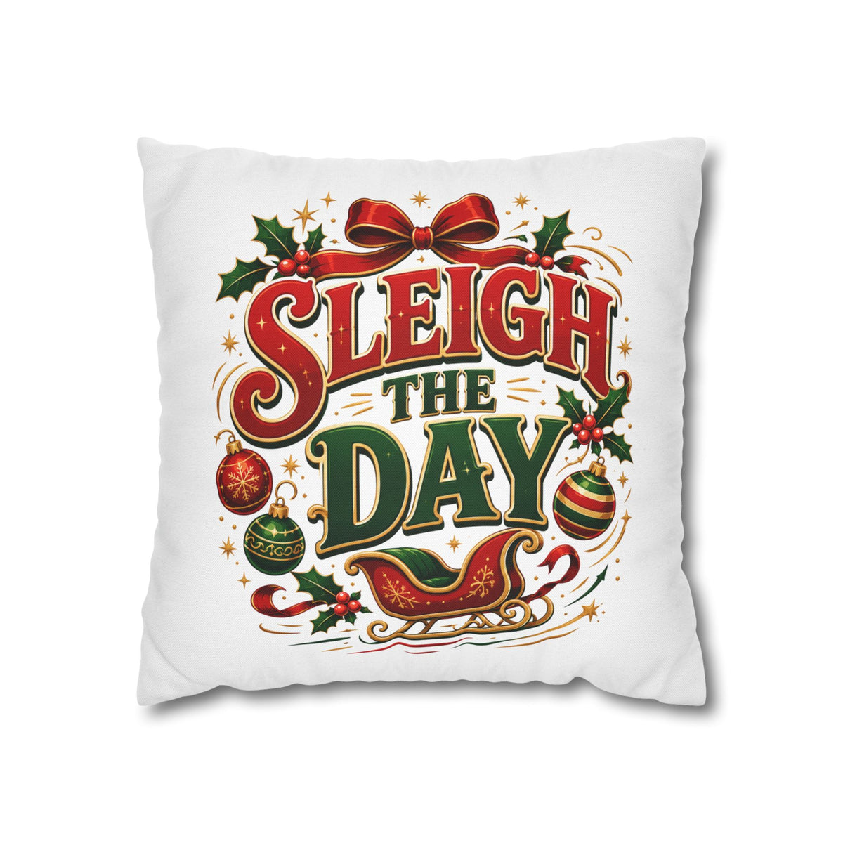 Christmas Sleigh the Day Christmas Pillowcase