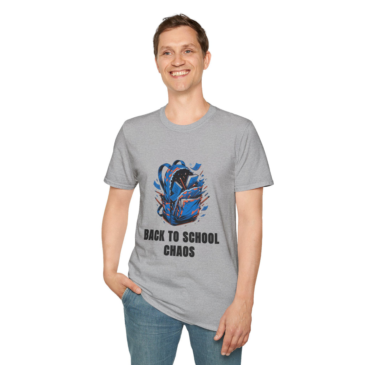 Back to School Chaos T-Shirt — Graphic Backpack Design - Trending Now - August 2026