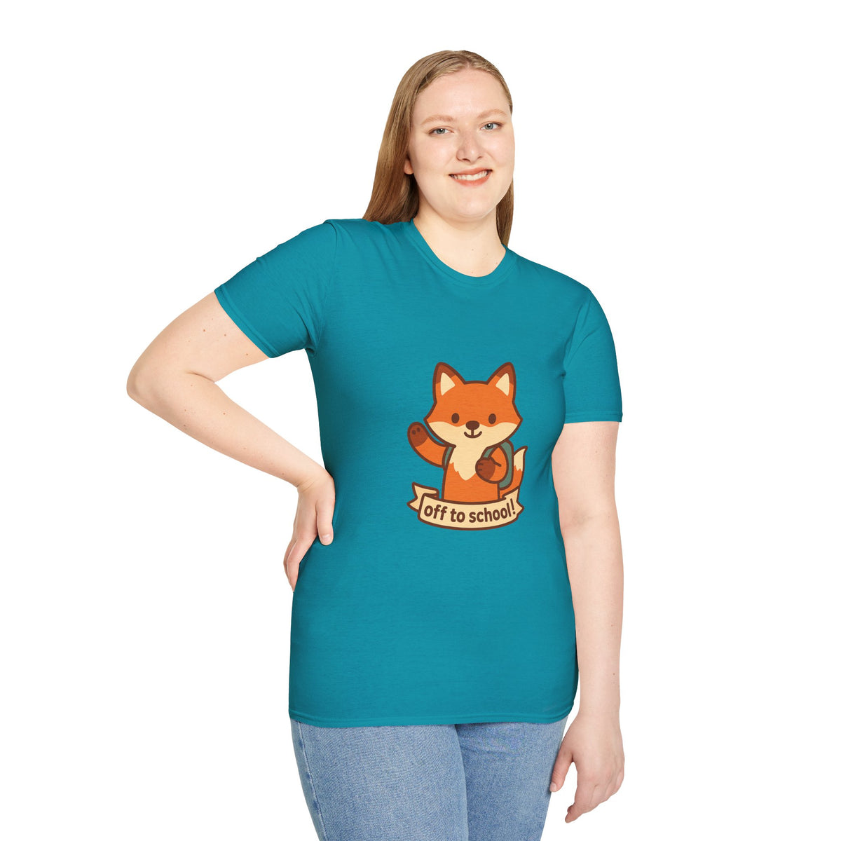 Cute Fox "Off to School" T-Shirt — Kids/Teacher Back-to-School Tee - Trending Now - August 2026