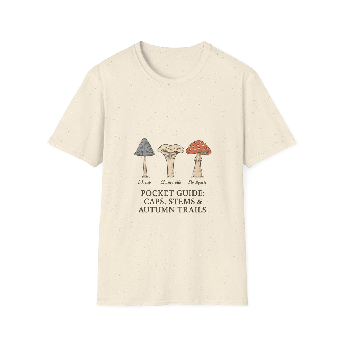 Mushroom Pocket Guide T‑Shirt — Cute Botanical Fungi Illustration - Trending Now - October 2026